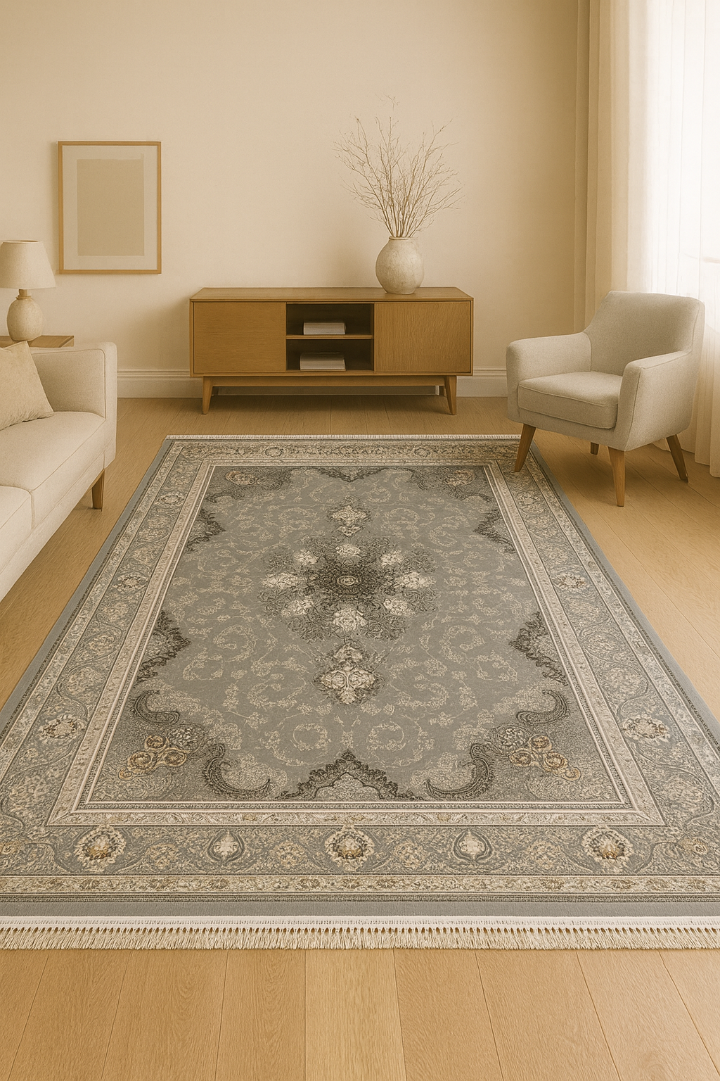 موکاپ آیدا نقره ای 700 شانه فرش 700 شانه آیدا نقره ای