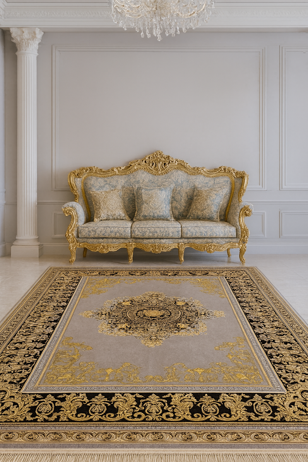 فرش 1200 شانه فرش 1200 شانه ورساچه ترمه ای کف ساده با تراکم 3600 موجود در همه ابعاد